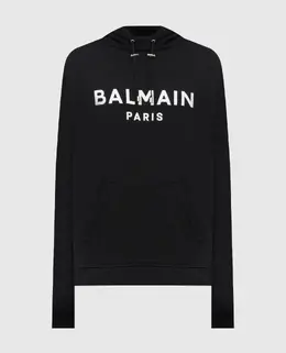 Balmain: Чёрная толстовка 