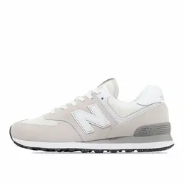 New Balance: Белые кроссовки  574