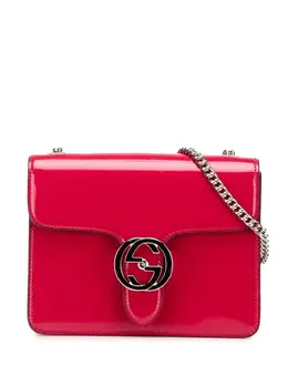 Gucci Pre-Owned: Серебристая сумка через плечо 