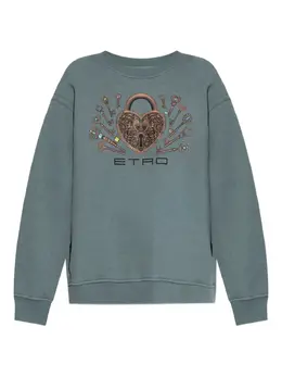 ETRO: Зелёный свитшот 
