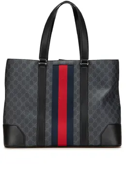 Gucci Pre-Owned: Чёрная сумка-шоппер 