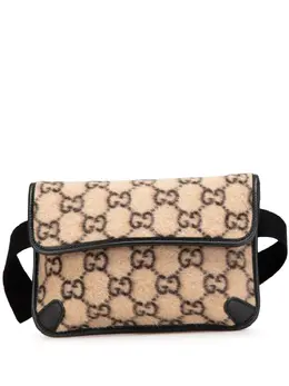 Gucci Pre-Owned: Коричневая поясная сумка 