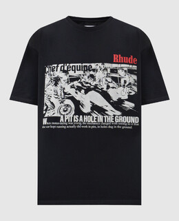 Rhude: Чёрная футболка 
