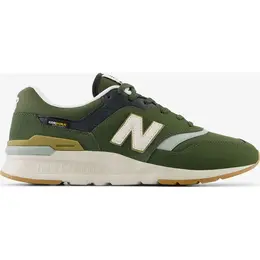 New Balance: Зелёные кроссовки 