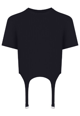 Dion Lee: Чёрная футболка 