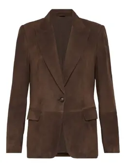 Brunello Cucinelli: Замшевый жакет 