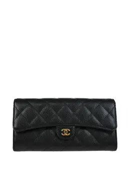 CHANEL Pre-Owned: Чёрный кошелёк 