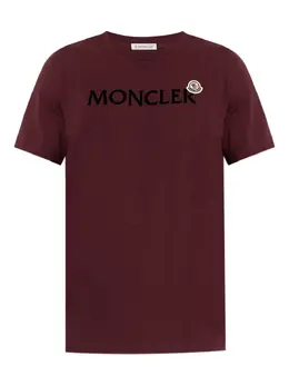 Moncler: Футболка с принтом 