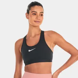 NIKE: Чёрный топ  Swoosh