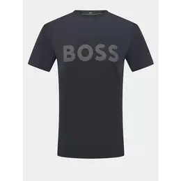 BOSS: Тёмная футболка 