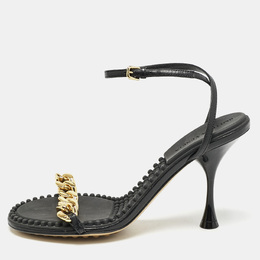 Bottega Veneta: Чёрные сандалии  Dot