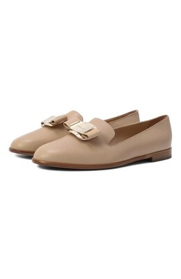 Ferragamo: Золотые лоферы  Vara