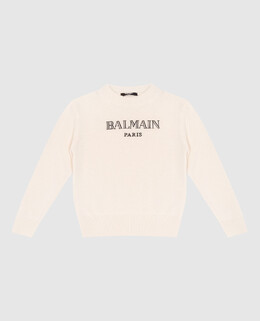 Balmain: Бежевый свитер 