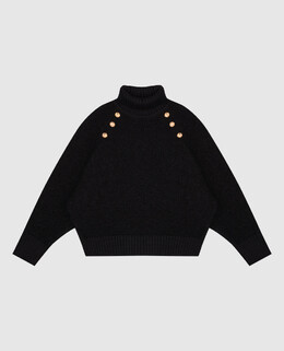 Balmain: Чёрный свитер 