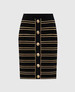 Balmain: Чорні спідниці 