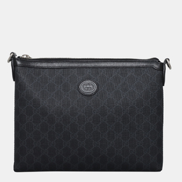 Gucci: Чёрная сумка  GG Supreme
