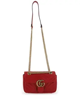 Gucci: Красная сумка  GG Marmont