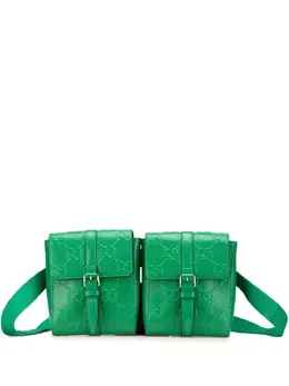 Gucci Pre-Owned: Зелёная поясная сумка 