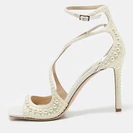 Jimmy Choo: Белые сандалии 