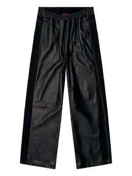 Diesel: Кожаные брюки 