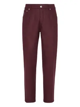 Brunello Cucinelli: Бордовые брюки 