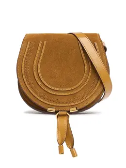 CHLOÉ: Сумка  Marcie цвета хаки