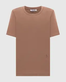 Max Mara: Бежеві футболки 