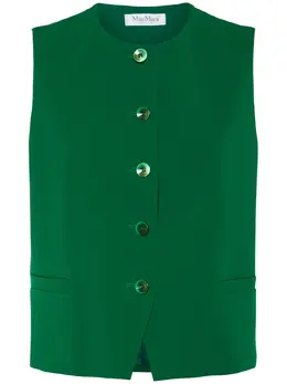 MAX MARA: Зелёный жилет 