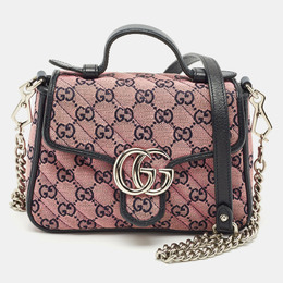 Gucci: Розовая сумка на руку  GG Marmont