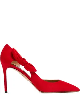Aquazzura: Красные туфли  Bow Tie
