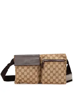 Gucci Pre-Owned: Коричневая поясная сумка 