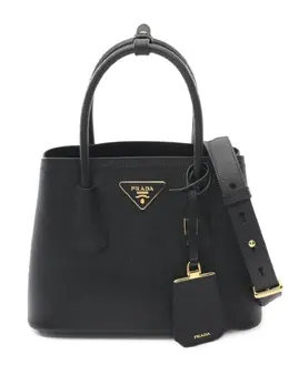 Prada Pre-Owned: Чёрная сумка-шоппер 