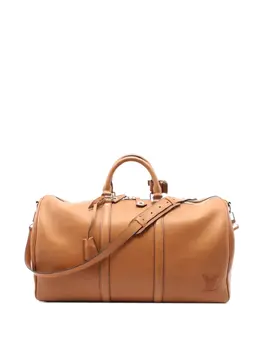 Louis Vuitton Pre-Owned: Светлая спортивная сумка 