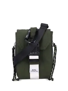 A.P.C.: Сумка через плечо цвета хаки 