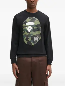 A BATHING APE®: Свитшот с длинным рукавом 