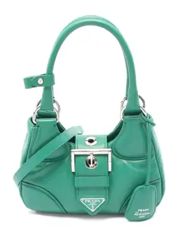 Prada Pre-Owned: Зелёная сумка на руку 