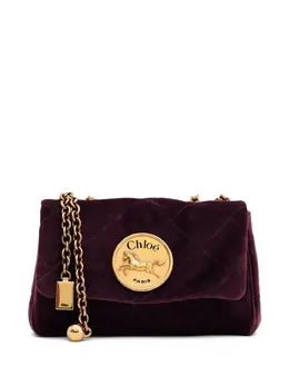Chloé: Бордовая сумка 
