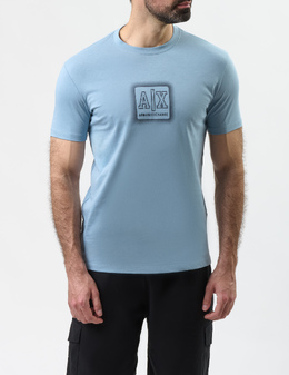 ARMANI EXCHANGE: Блакитні футболки 