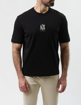 ARMANI EXCHANGE: Чорні футболки 
