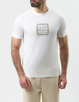ARMANI EXCHANGE: Білі футболки 