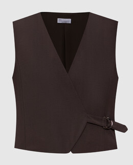 Brunello Cucinelli: Коричневі жилети 