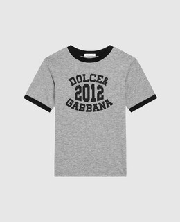 Dolce&Gabbana: Серая футболка 