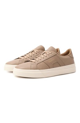 Santoni: Бежевые кеды 