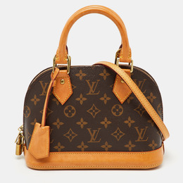 Louis Vuitton: Коричневая сумка  Alma BB