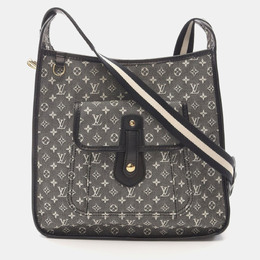 Louis Vuitton: Чёрная сумка через плечо 