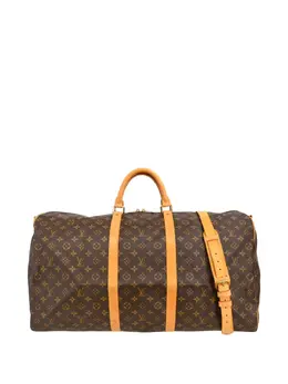 Louis Vuitton Pre-Owned: Коричневая спортивная сумка 