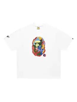 A BATHING APE®: Белая футболка 
