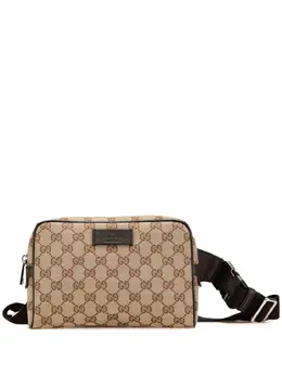 Gucci Pre-Owned: Коричневая поясная сумка 