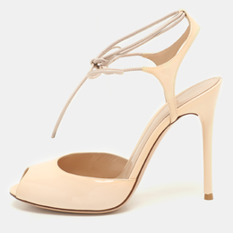 Gianvito Rossi: Бежевые сандалии 