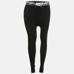 Off-White: Чёрные легинсы  Active